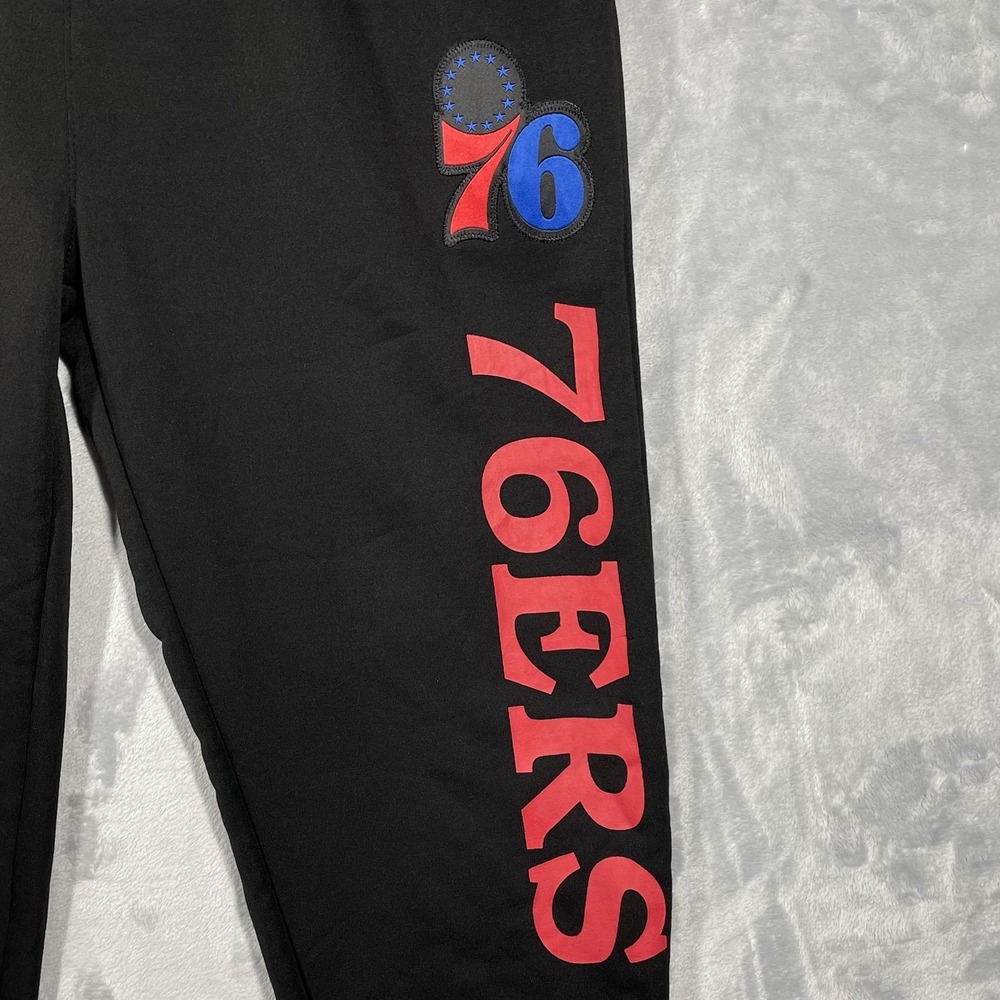 Ultra Game NBA Philadelphia 76ers Mens XXL Black Simple Cast Jogger VFMI883F NWT